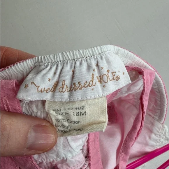 Well Dressed Wolf Pink Striped Bubble - Picture 2 of 3